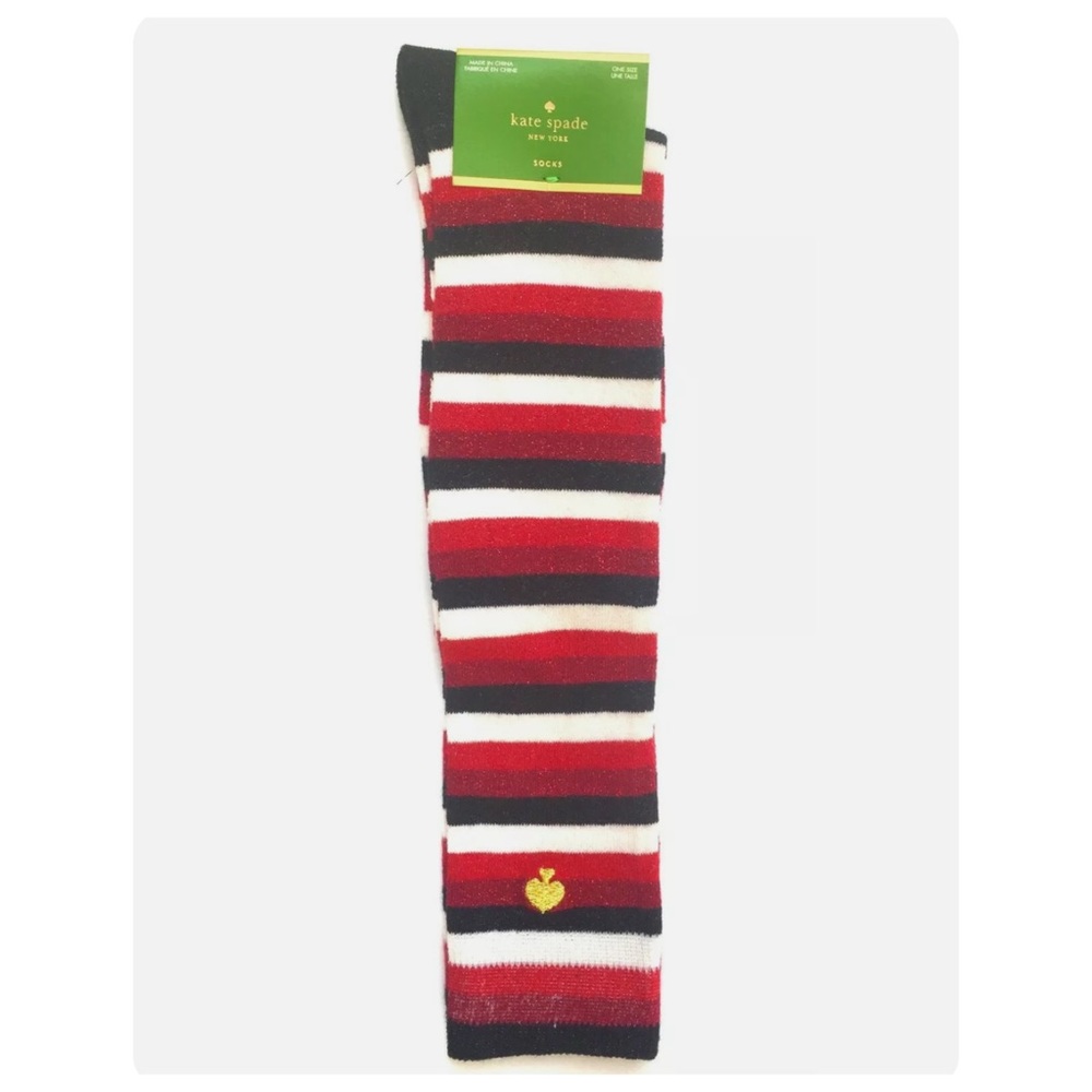 Kate Spade Crimson Berry Knee High Socks - Holiday Exclusive - Limited Ed.